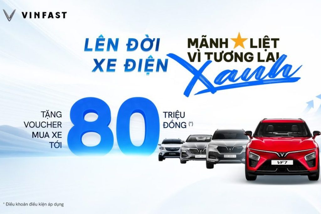 Ấn phẩm chương trình tặng voucher mua xe điện VinFast